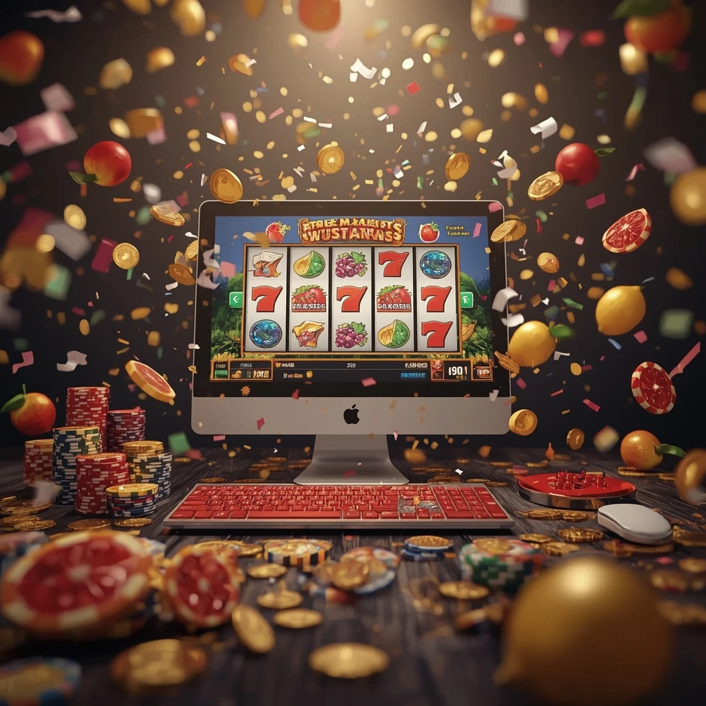 slot machines on the monitor SLOTY CASINO